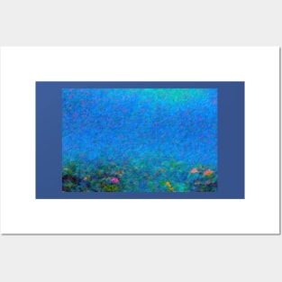 Coral Reef Pointillism Posters and Art